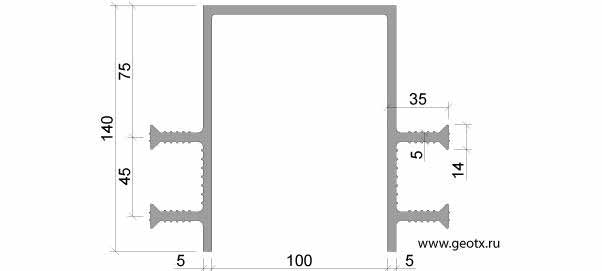 Размер гидрошпонки тип ДЗ 140/100-4/35 ПВХ