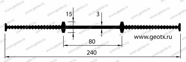 Размер гидрошпонки тип Besaflex А 240