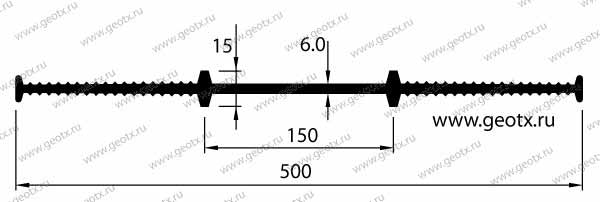 Размер гидрошпонки тип Besaflex А 500