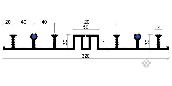 Размеры шпонок ДОИ (ДОН) 320/50-6/30 ПВХ-П