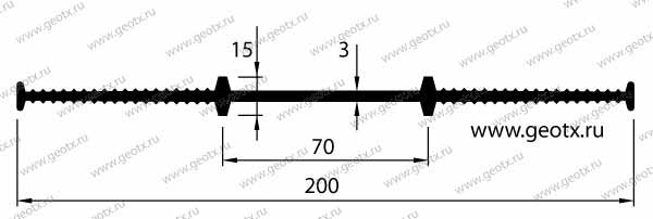 Размер гидрошпонки тип Besaflex А 200